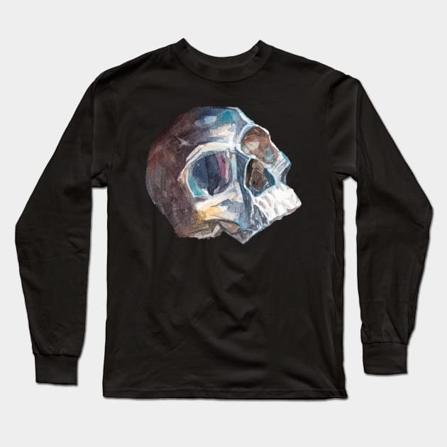Skull Long Sleeve T-Shirt by Khasis